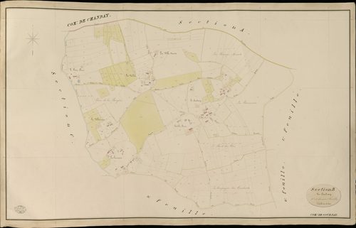 Gournay-le-Guérin. Section B _ du Coudray _ 4e et dernière Feuille