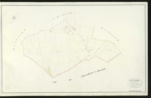 Grandcamp. Section B _ le Morimée _ 2ème et dernière feuille _ Echelle de 1 à 2500