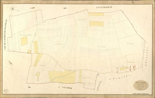 Graveron-Sémerville. Section B _ de Semerville _ 1re de 4 Feuilles