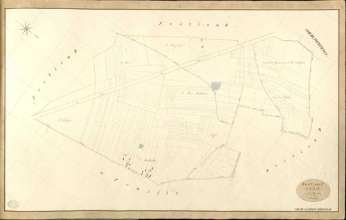 Graveron-Sémerville. Section C _ de Roucheville _ 1re de 2 Feuilles