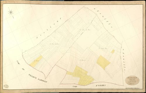 Graveron-Sémerville. Section D _ de Saint Melain _ 1re de 3 Feuilles