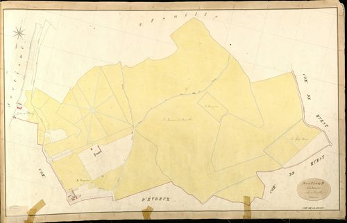 Gravigny. Section D _ de la Censurière _ 1re de 2 Feuilles
