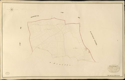 Guéroulde (La). Section C _ de la Rotellière et du Manoir _ 1re de 2 Feuilles