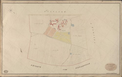 Guichainville. Section B _ de Melleville _ 1re de 2 Feuilles
