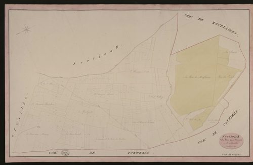 Guitry. Section A _ de la Fosse aux Moines _ 1re de 2 Feuilles