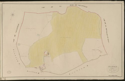 Harcourt. Section A _ du Château _ Feuille Unique