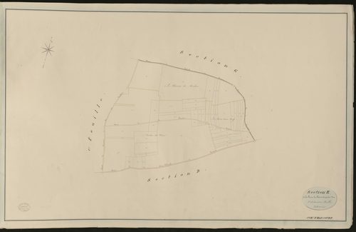 Harcourt. Section E _ de la Ferme du Bois et de Perdre Vue _ 2e et dernière Feuille