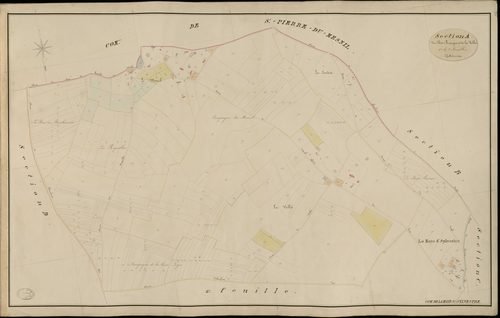 Haye-Saint-Sylvestre (La). Section A _ du Bois Branger et de la Vallée _ 1re de 2 Feuilles
