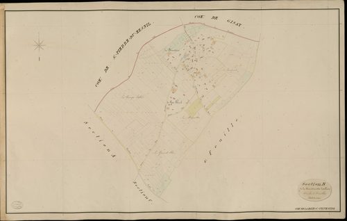 Haye-Saint-Sylvestre (La). Section B _ de la Rénoudière et de Latellerie _ 1re de 2 Feuilles