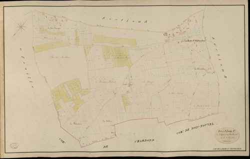 Haye-Saint-Sylvestre (La). Section C _ de l'Eglise et des Bourlières _ 1re de 2 Feuilles