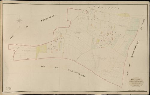 Haye-Saint-Sylvestre (La). Section E _ de la Pasquerie et du Bois de la petite Haye _ 1re de 2 Feuilles