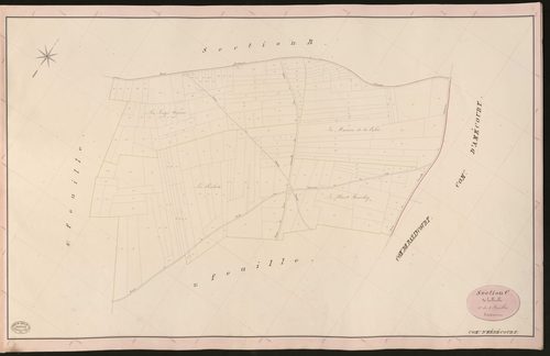 Hébécourt. Section C _ de la Pérelle _ 1re de 3 Feuilles