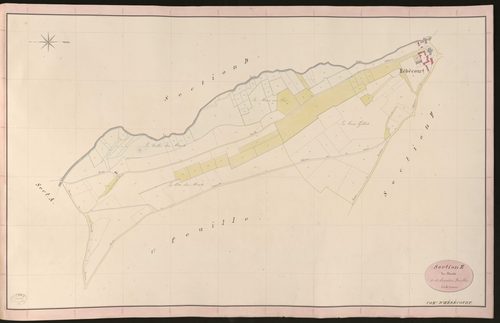 Hébécourt. Section E _ des Monts _ 2e et dernière Feuille