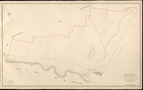 Hécourt. Section A _ de Chambine et de la Forêt _ 1re de 6 Feuilles