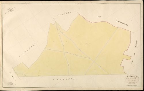 Hécourt. Section A _ de Chambine et de la Forêt _ 4e de 6 Feuilles