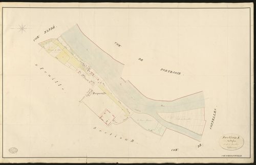 Herqueville. Section A _ de l'Eglise _ 1re de 2 Feuilles