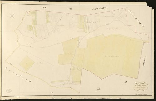 Herqueville. Section B _ des Pérelles et des Ecrais _ Feuille Unique