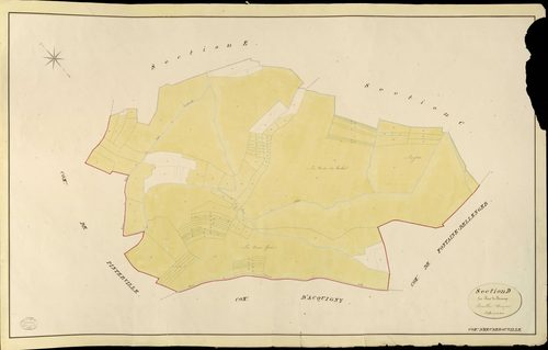 Heudebouville. Section D _ des Bois de Fécamp _ Feuille Unique