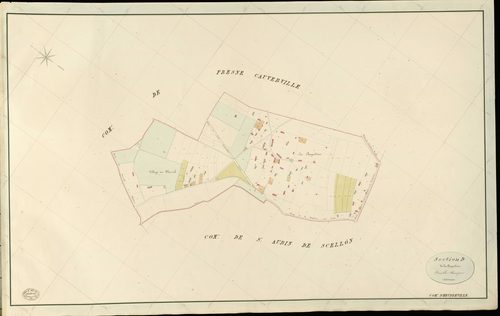 Heudreville-en-Lieuvin. Section D _ de la Bagardière _ Feuille Unique