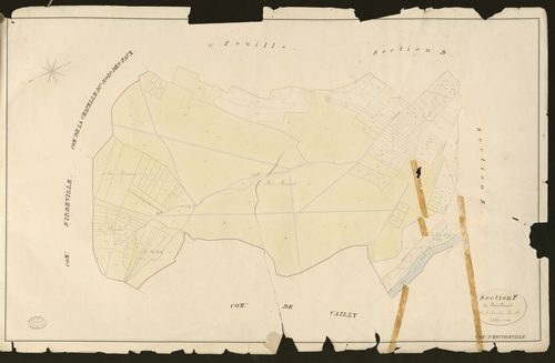 Heudreville-sur-Eure. Section F _ du Bois Renard _ 1re de 2 Feuilles