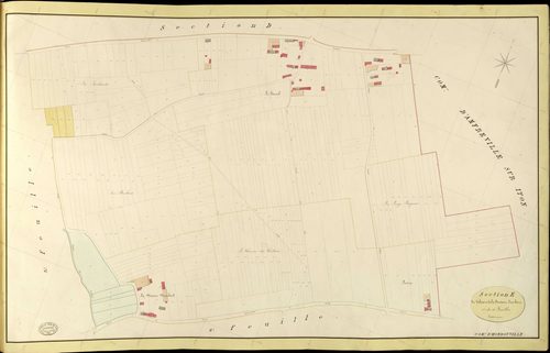 Hondouville. Section E _ du Valtier et de la Fontaine Jeanbart _ 1re de 4 Feuilles