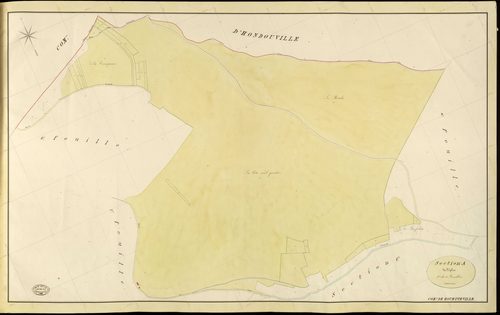 Houetteville. Section A _ de l'Eglise _ 3e de 4 Feuilles
