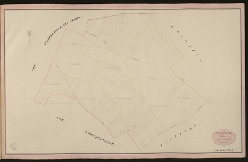Houville-en-Vexin. Section A _ du Curage _ 1re de 2 Feuilles