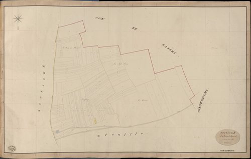 Huest. Section B _ de la Remise de Gauciel _ 1re de 4 Feuilles