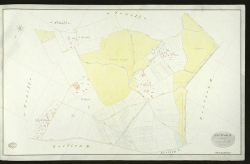 Illeville-sur-Montfort. Section A _ du Chastel _ 2e de 4 Feuilles