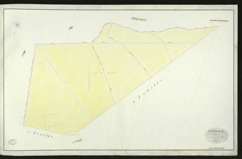 Illeville-sur-Montfort. Section A _ du Courant _ 3e de 4 Feuilles