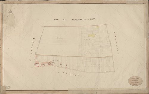 Jouy-sur-Eure. Section A _ du bout de Bas _ 1re de 3 Feuilles