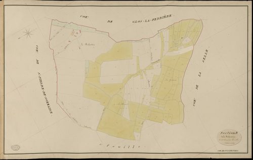 Juignettes. Section B _ de La Richardière _ 2e et dernière Feuille