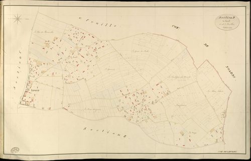 Lieurey. Section D _ du Castel _ 1re de 2 Feuilles