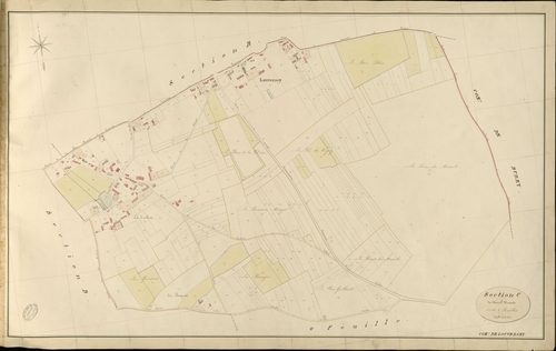 Louversey. Section C _ du Mesnil Vicomte _ 1re de 2 Feuilles