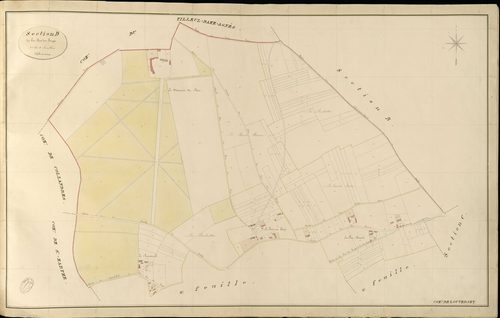Louversey. Section D _ de la Rue des Forges _ 1re de 4 Feuilles