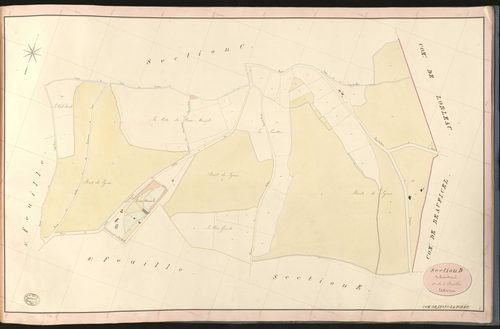 Lyons-la-Forêt. Section D _ de Croix-Mesnil _ 1re de 5 Feuilles