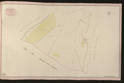 Mainneville. Section D _ du Bourg _ 1re de 3 Feuilles