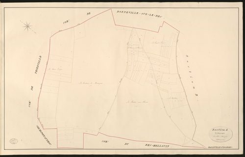 Malleville-sur-le-Bec. Section A _ de Maurepas _ Feuille Unique