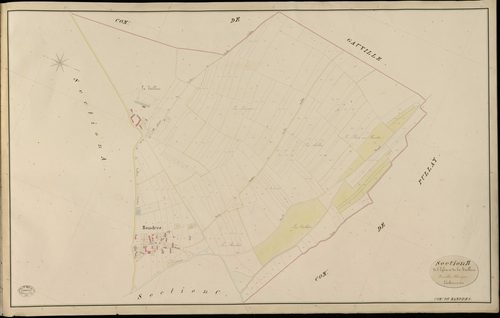 Mandres. Section B _ de l'Eglise et de la Taillerie _ Feuille Unique