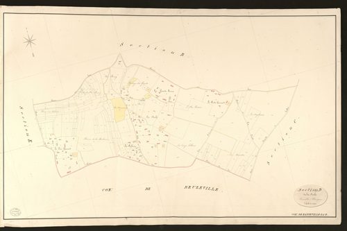 Manneville-la-Raoult. Section D _ de la Roche _ Feuille Unique