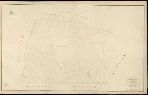 Marcilly-la-Campagne. Section D _ des Vignes _ 1re de 2 Feuilles