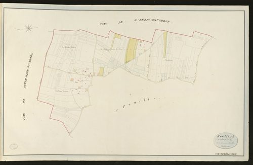 Mélicourt. Section A _ Du Val et de Buchey _ 2ème de 2 feuilles _ Echelle de 1 à 2500