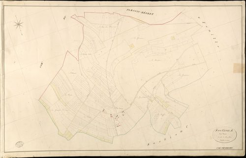 Mérey. Section A _ des Vaux _ 1re de 2 Feuilles