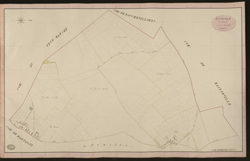 Mesnil-sous-Vienne. Section A _ du Mesnil _ 1re de 3 Feuilles