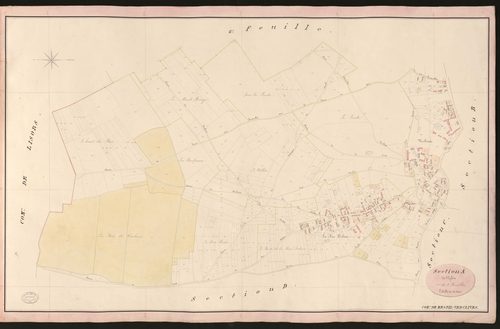 Mesnil-Verclives. Section A _ de l'Eglise _ 1re de 2 Feuilles