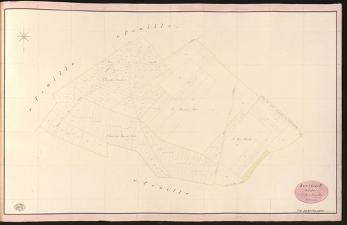 Mouflaines. Section B _ de l'Eglise _ 3e de 5 Feuilles