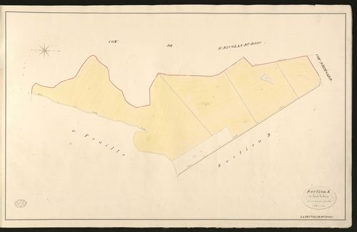 Neuville-du-Bosc (La). Section A _ de Sainte Vaubourg _ 3e et dernière Feuille
