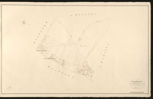 Neuville-du-Bosc (La). Section B _ de la Rouge Mare _ 2e de 3 Feuilles