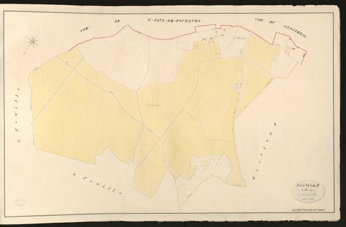 Neuville-du-Bosc (La). Section D _ du Chaussée _ 1 re de 3 Feuilles