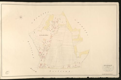 Neuville-du-Bosc (La). Section D _ du Chaussée _ 2e de 3 Feuilles